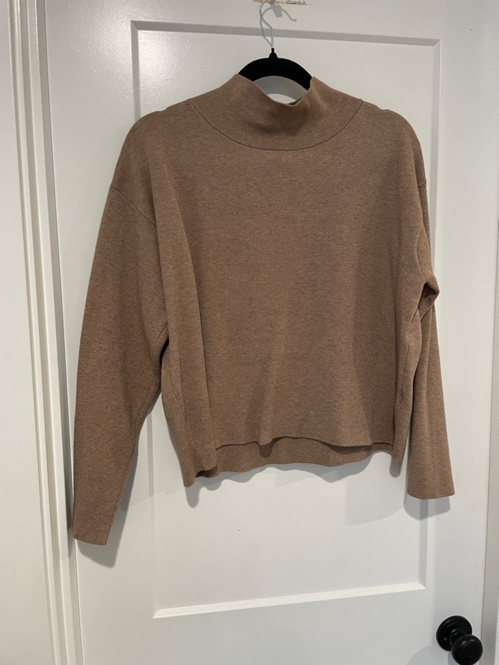 Quince Eco Knit Mock Neck Sweater